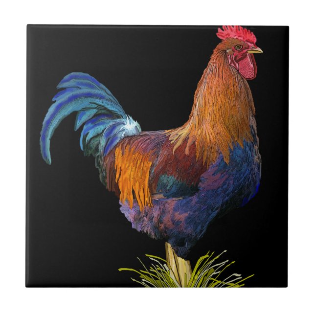 Rooster Tile (Front)