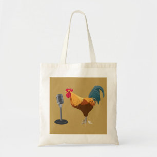 Rooster Tote Bag Tan