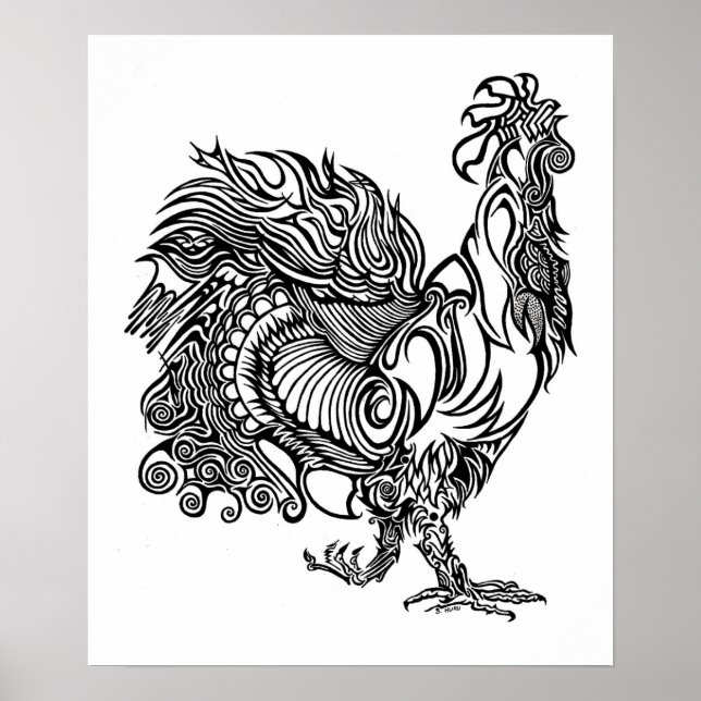 Rooster Two Poster (Front)
