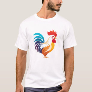 Rooster Vector Art Animal Modern Urban Graphic  T-Shirt