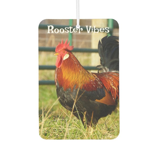 Rooster Vibes / Pigging Out Air Freshener (Front)