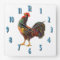 Rooster Vintage Crate Art Kitchen Clock