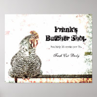 Rooster Vintage Farm Antique White Texture Country