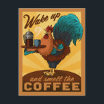 Rooster - Wake up and Smell the Coffee Postcard<br><div class="desc">Anderson Design Group is an award-winning studio in Nashville, Tennessee. Founder Joel Anderson and his team of talented artists love to create classic-looking poster designs. ADG prints are often mistaken for vintage posters created in the early to mid-20th Century. That’s because Anderson Design Group goes to great lengths to create...</div>