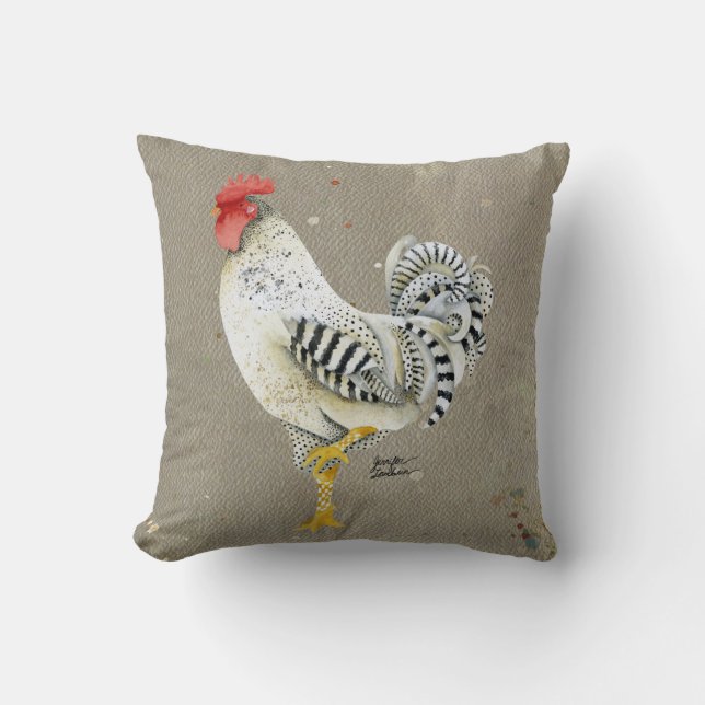 Rooster Wallace Pillow (Front)