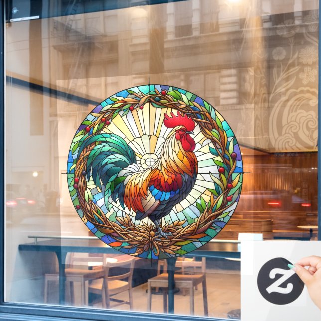 Rooster Window Cling (Cafe Window)