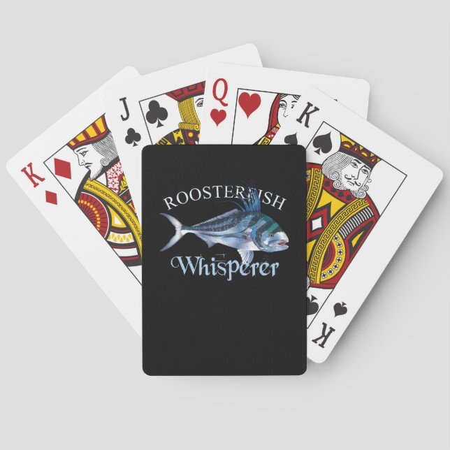 Roosterfish Whisperer Dark Coloured Playing Cards (Back)