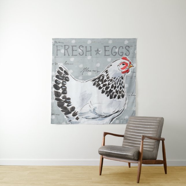 Roosters Call II Tapestry (In Situ (Horizontal))