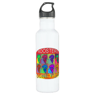 Roosters Gone Wild #3 710 Ml Water Bottle