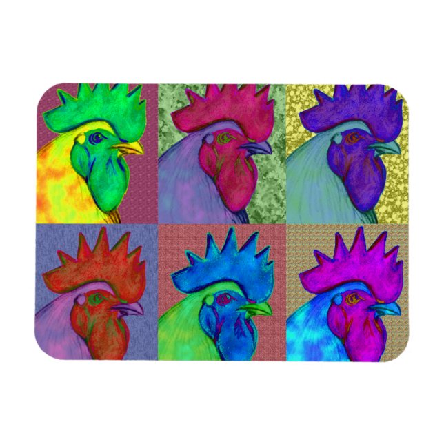 Roosters Gone Wild! Magnet (Horizontal)