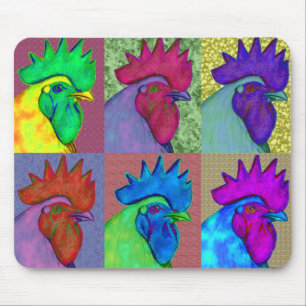 Roosters Gone Wild! Mouse Pad