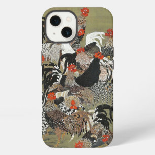 Roosters Hen Illustration by Ito Jakuchu iPhone 13 Case