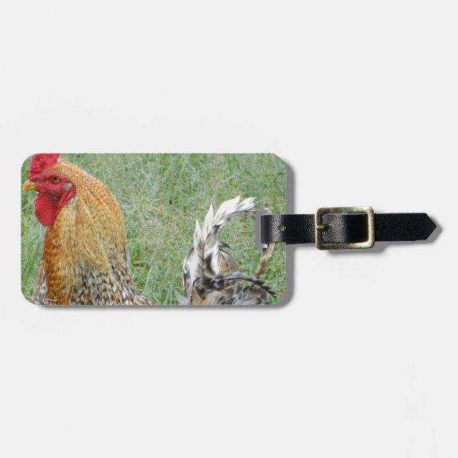 Roosters Luggage Tag (Front Horizontal)