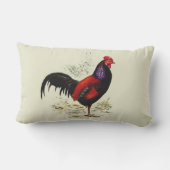 Roosters on the Front Porch R Outdoor Pillow (Back)