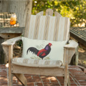 Roosters on the Front Porch R Outdoor Pillow (Chair)