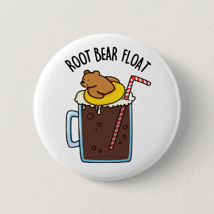 Root Bear Float Funny Root Beer Pun 2 Inch Round Button
