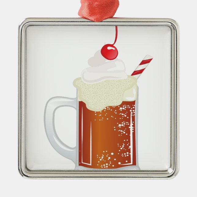 Root Beer Float Metal Ornament (Front)