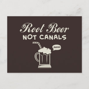Root Beer Not Canals Postcard