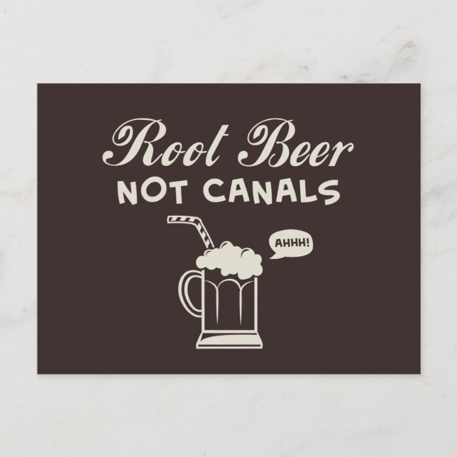 Root Beer Not Canals Postcard (Front)