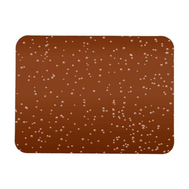 Root Beer with Tiny Bubbles Background Art Magnet (Horizontal)