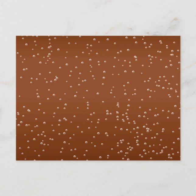 Root Beer with Tiny Bubbles Background Art Postcard (Front)