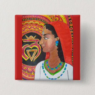 Root Chakra(Lam)Button 2 Inch Square Button