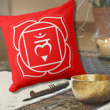 Root Chakra | Muladhara | Coussin rouge de méditat
