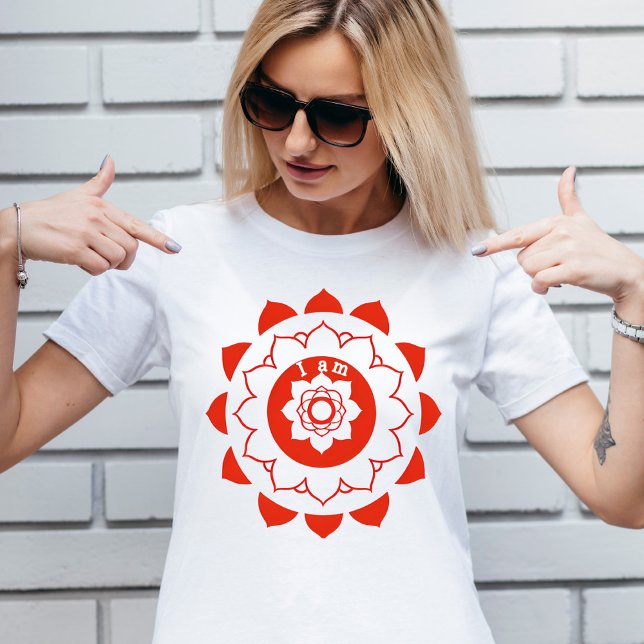Root Chakra Muladhara Red Mandala T-Shirt (Creator Uploaded)