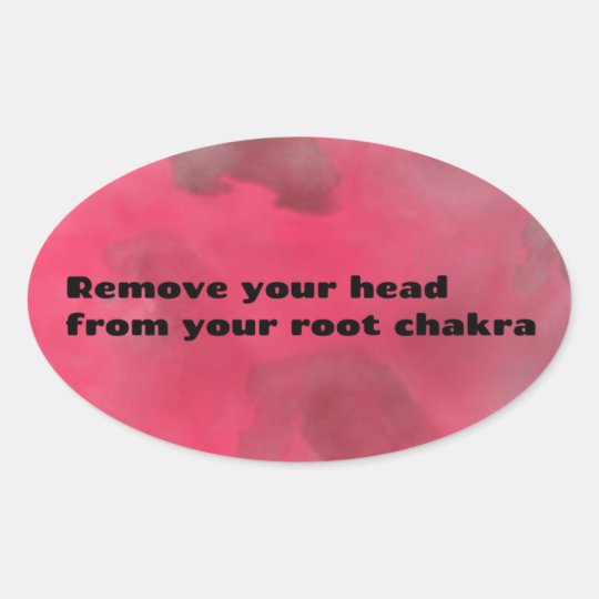 Root Chakra Oval Sticker