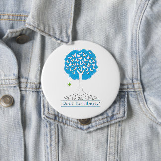 Root For Liberty  Button 4" Huge