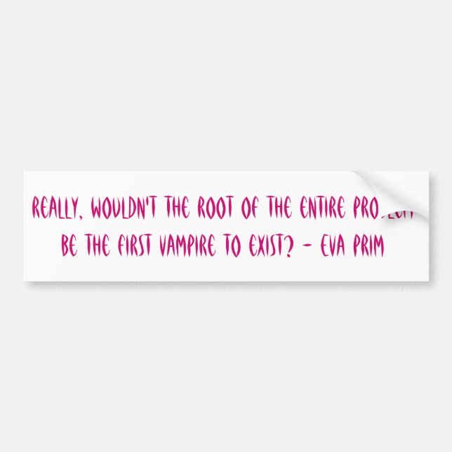 Root of the problem bumper sticker (Front)
