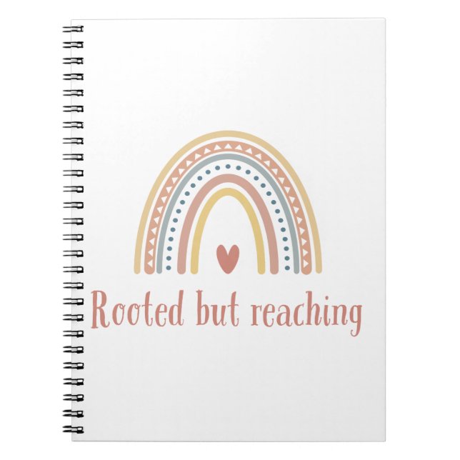 Rooted but Reaching – Grounded Growth Design Notebook (Front)