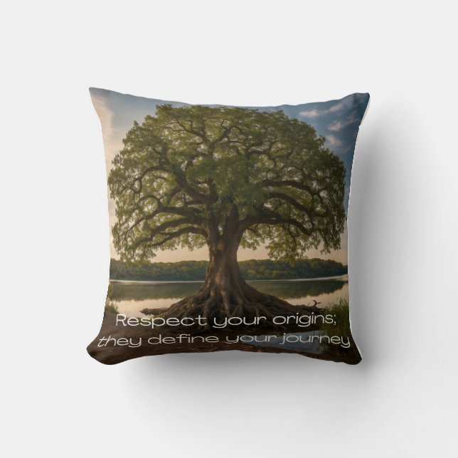 Rooted Elegance Pillow (Front)