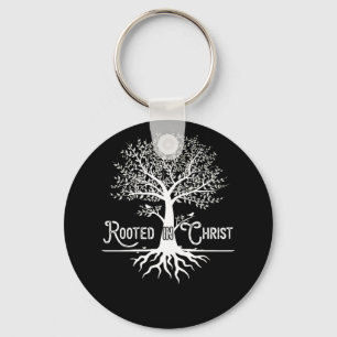 Rooted in Christ Christian Faith and Love in God Keychain