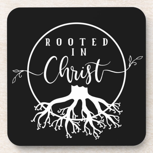 Rooted in Christ Coaster (Front)