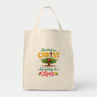 Rooted in Christ, Growing in Love Tote Bag for Kid