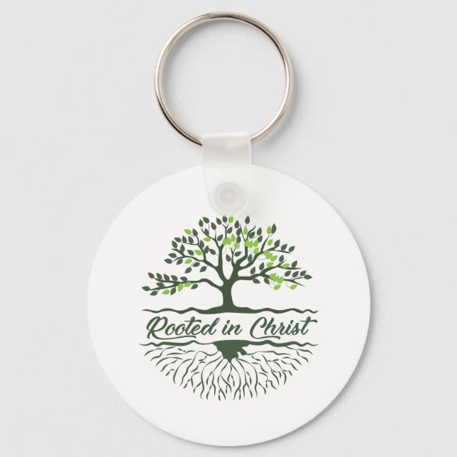 Rooted In Christ Keychain (Front)