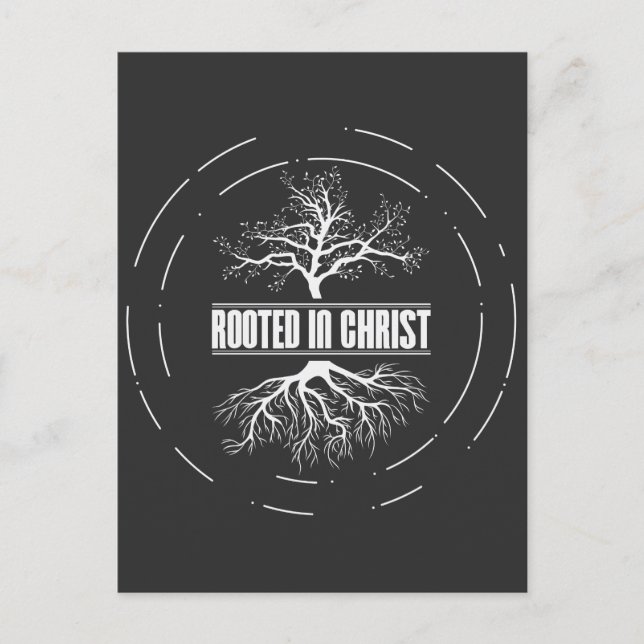 Rooted In Christ - Nature Christian Jesus Faith Postcard (Front)