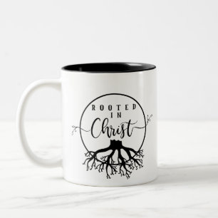 Rooted in Christ Two-Tone Coffee Mug
