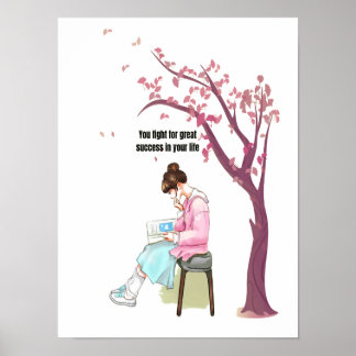 Rooted in Effort, Reaching for Success Poster