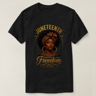 Rooted in Freedom Juneteenth 1865 Gold Art T-Shirt