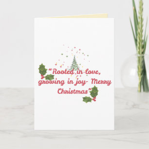 Rooted in Love, Growing in Joy—Botanical Christmas Card