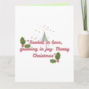 Rooted in Love, Growing in Joy—Botanical Christmas Card
