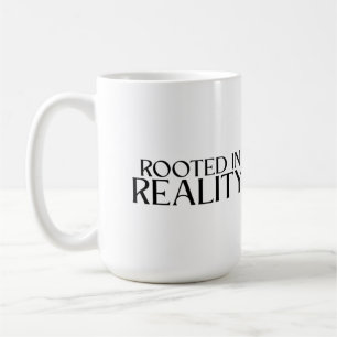Rooted In Reality Minimalist Typewriter Large  Coffee Mug