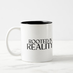 Rooted In Reality Minimalist Typewriter Two-Tone  Coffee Mug