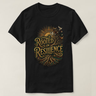 Rooted in Resilience happy juneteenth day Adinkra  T-Shirt