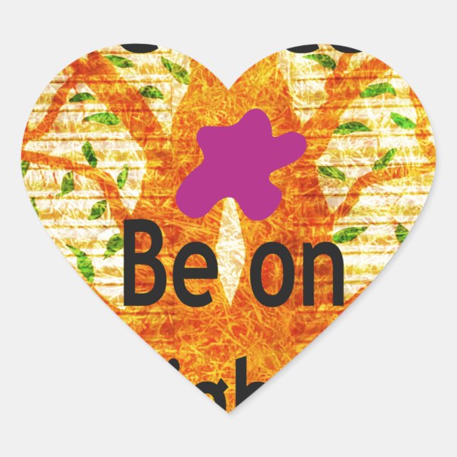 Rooted in Righteousness Baobab Vintage Perspective Heart Sticker (Front)