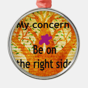 Rooted in Righteousness Baobab Vintage Perspective Metal Ornament