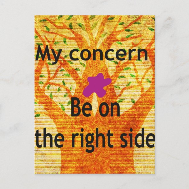 Rooted in Righteousness Baobab Vintage Perspective Postcard (Front)