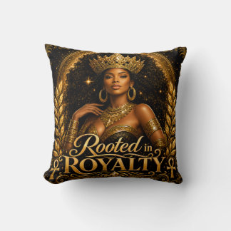Rooted in Royalty Throw Pillow